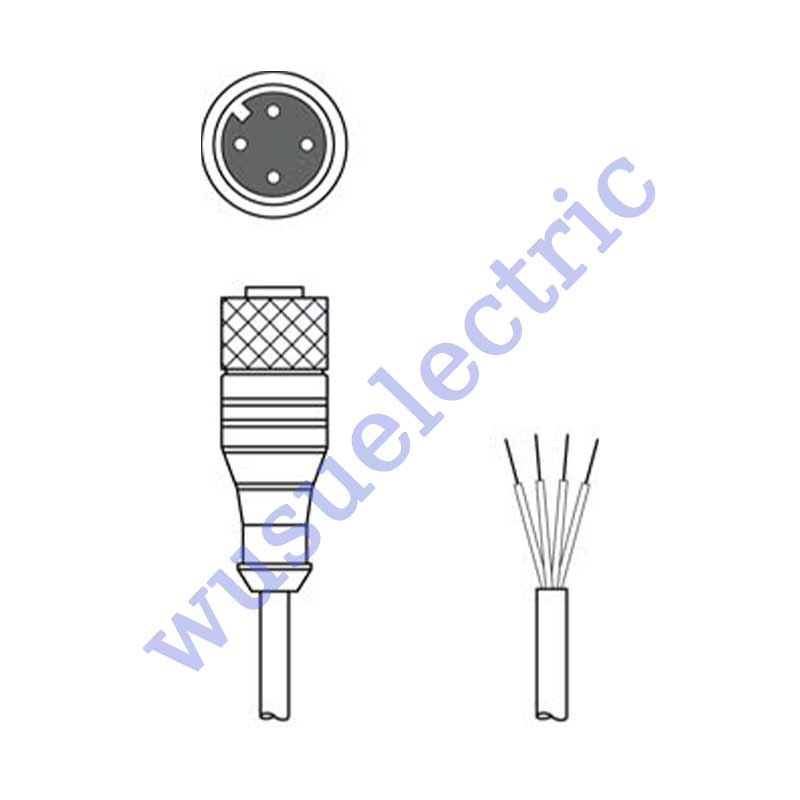 Leuze K-D M12A-4P-5m-PVC Connection cable